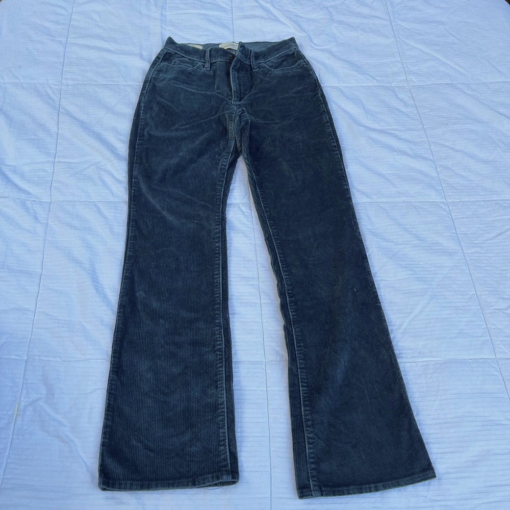 Vintage Bootcut Corduroy navy blue pants